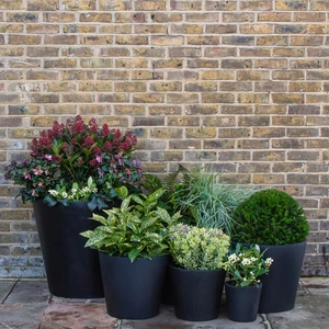 Polystone Cache Planter (D20.5cm x H20cm) Outdoor Plant Pot - image 3