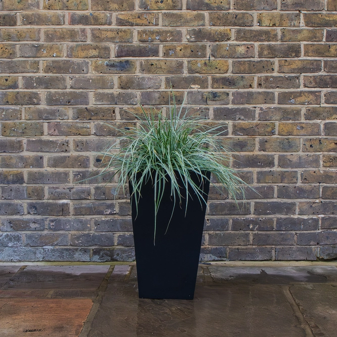Polystone Tapered Square Planter H55cm x W34cm Outdoor Plant Pot - image 3