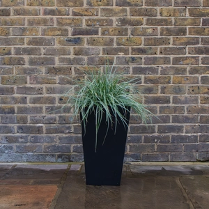 Polystone Tapered Square Planter H55cm x W34cm Outdoor Plant Pot - image 3
