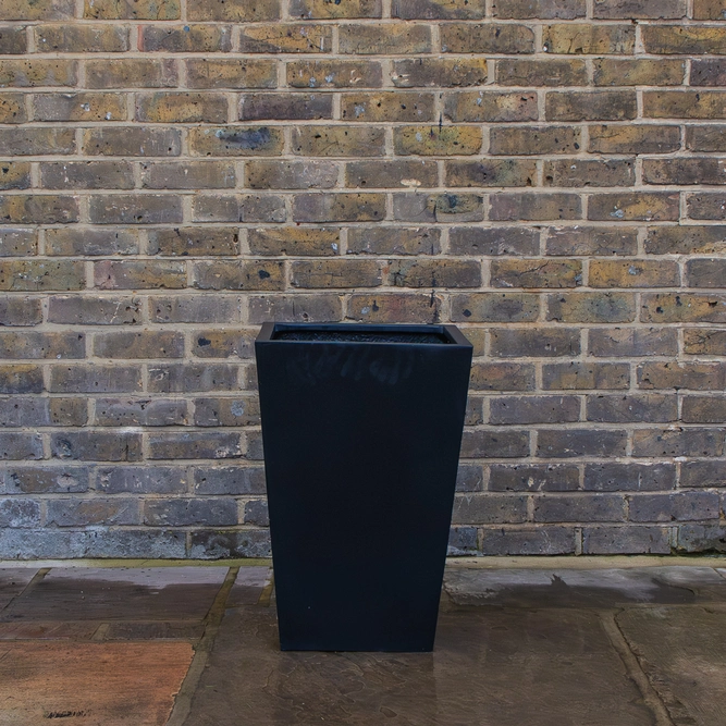 Polystone Tapered Square Planter H60cm x W40cm Outdoor Plant Pot - image 2