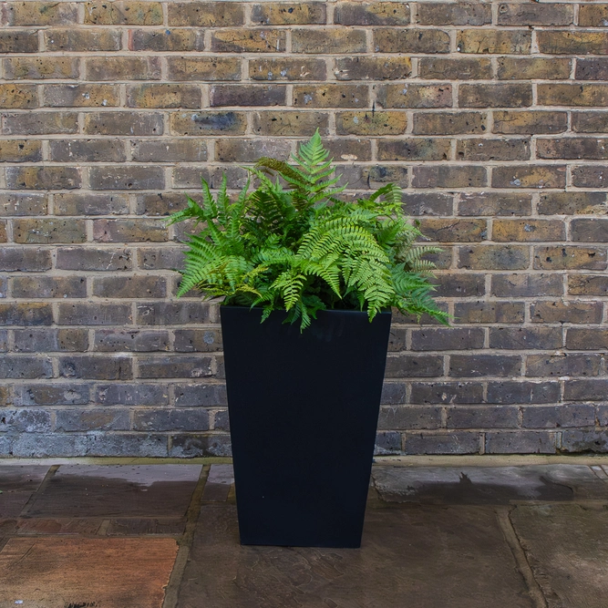 Polystone Tapered Square Planter H60cm x W40cm Outdoor Plant Pot - image 3