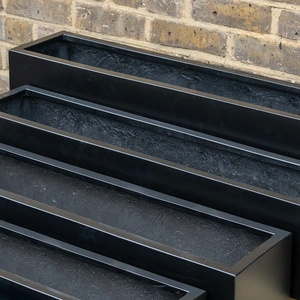 Polystone Window Box Planter (L50cm x W20cm x H20cm) Lightweight Outdoor Plant Trough - image 3