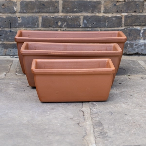 Roma Terracotta Window Box Trough Planter