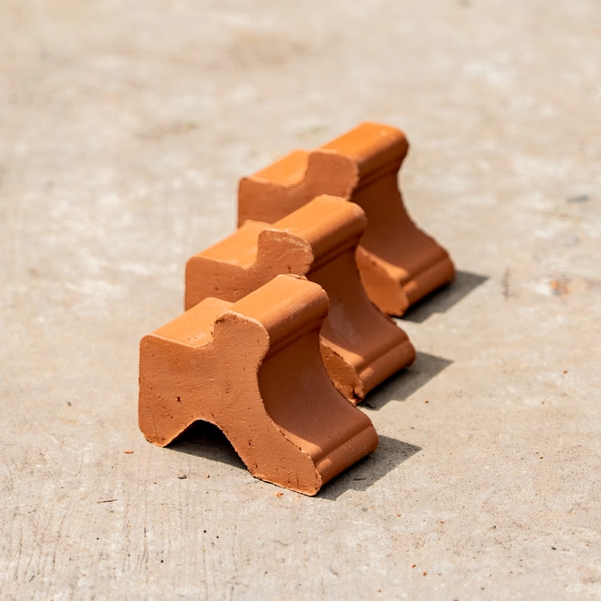 Terracotta Plant Pot Antique Large Feet (Set of 3) Handmade Planter Feet - image 1