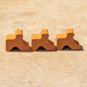 Terracotta Plant Pot Antique Large Feet (Set of 3) Handmade Planter Feet - image 2