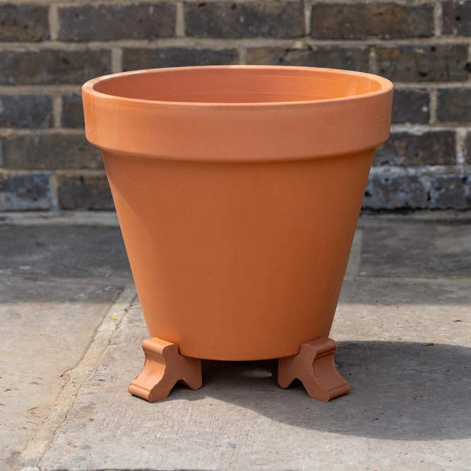 Terracotta Plant Pot Antique Large Feet (Set of 3) Handmade Planter Feet - image 3