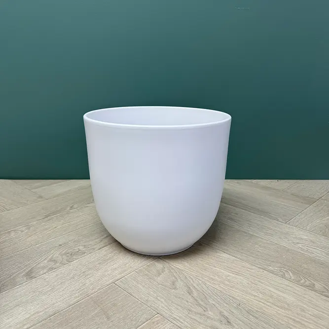 Tusca White Plant Pot (D23cm x H25cm) - image 1