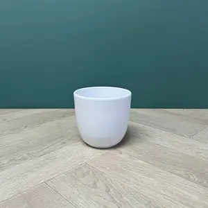 Tusca White Plant Pot (D11cm x H12cm) - image 1