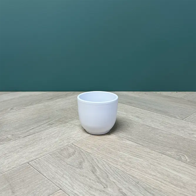 Tusca White Plant Pot (D7.5cm x H8.5cm) - image 1