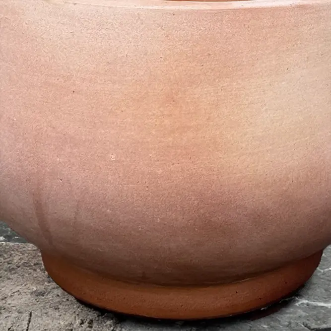 Whitewash Deluxe Bowl (D23xH18cm) Handmade Outdoor Terracotta Planter - image 3