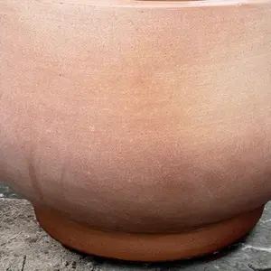 Whitewash Deluxe Bowl (D23xH18cm) Handmade Outdoor Terracotta Planter - image 3