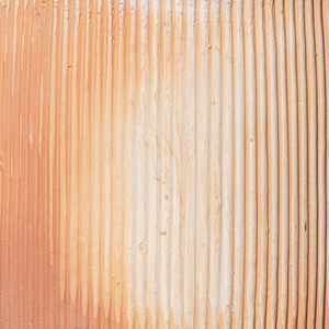 Whitewash Terracotta Cylinder Rib Planter (D22cm x H24cm) Handmade Outdoor Plant Pot - image 3