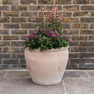 Handmade Terracotta Swirl Relief Planter  (D52cmx44cm) Outdoor Plant Pot - image 3