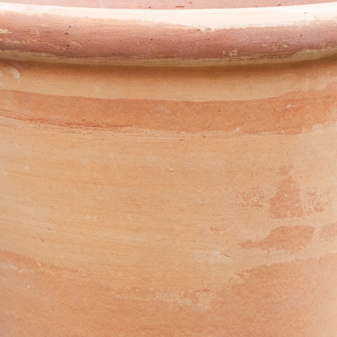 Whitewash Terracotta Lip Planter (D28m x H28cm) Handmade Outdoor Plant Pot - image 3