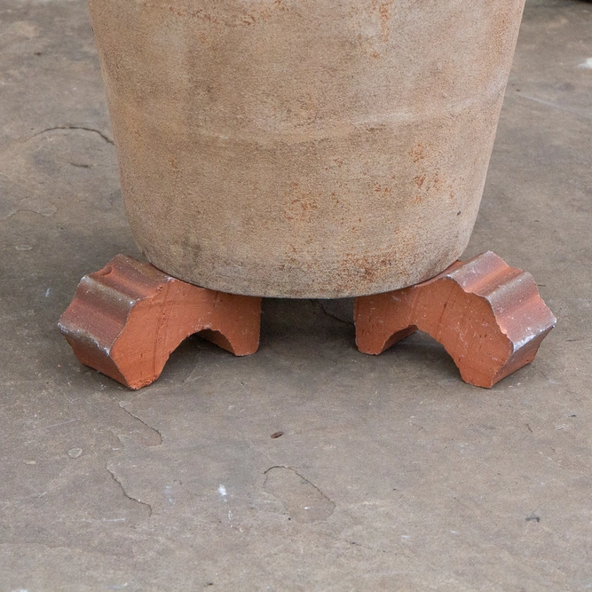 Whitewash Terracotta Plant Pot Feet (Set of 3) Handmade Planter Feet - image 3