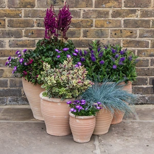 Whitewash Terracotta Stan A2 Planter (D18cmxH17cm) Handmade Outdoor Plant Pot - image 2