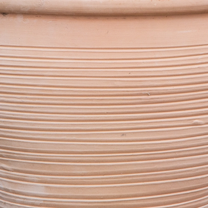 Whitewash Terracotta Stan A2 Planter (D18cmxH17cm) Handmade Outdoor Plant Pot - image 3