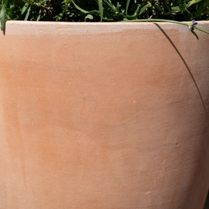Whitewash Terracotta Tall Egg Planter (D25cm x H25cm) Handmade Outdoor Plant Pot - image 3