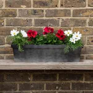 Zinc Trough Window Box Planter - Matt Anthracite 60cm - image 1