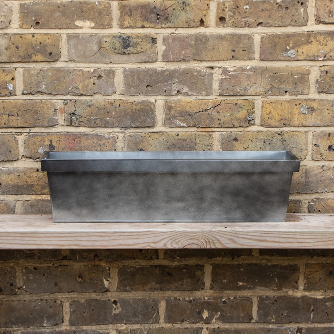 Zinc Trough Window Box Planter - Matt Anthracite 60cm - image 2